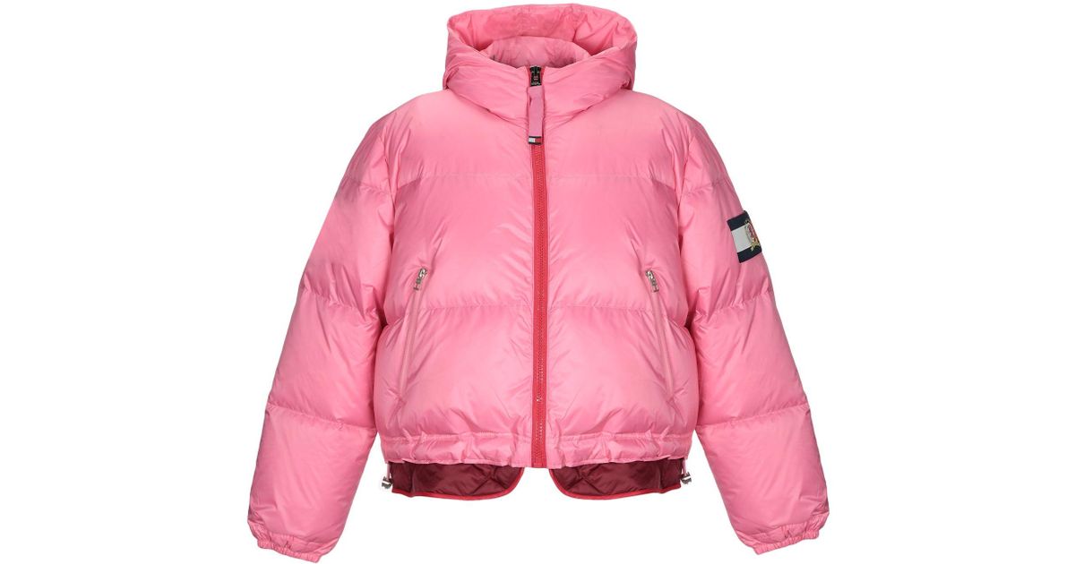 Tommy Hilfiger Synthetic Down Jacket in Pink Lyst