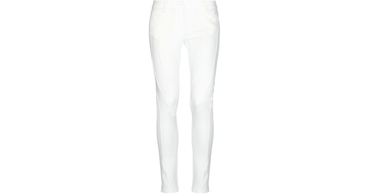 Ermanno Scervino Synthetic Casual Trouser in Ivory (White) - Lyst