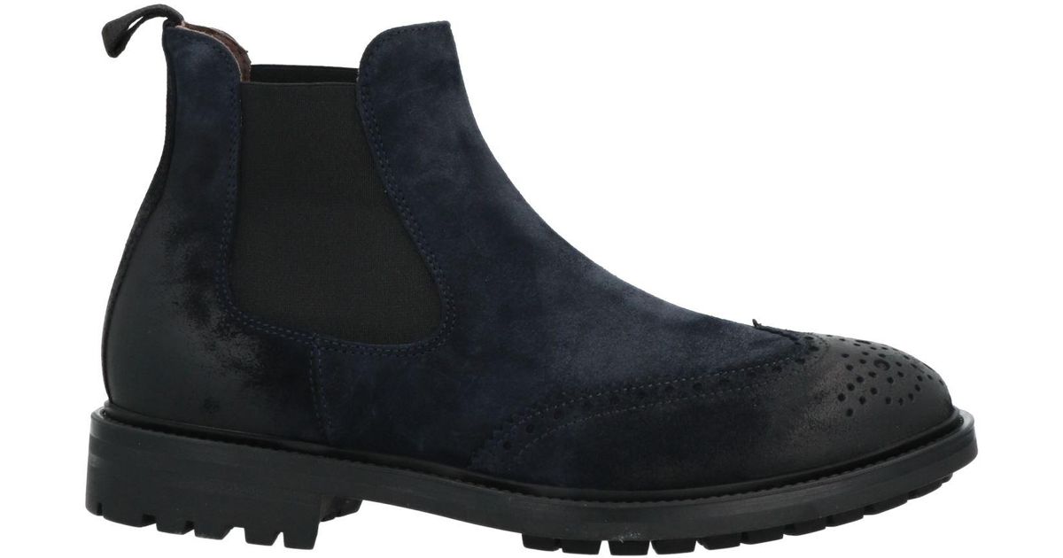 Boemos Leather Ankle Boots in Dark Blue (Blue) for Men | Lyst