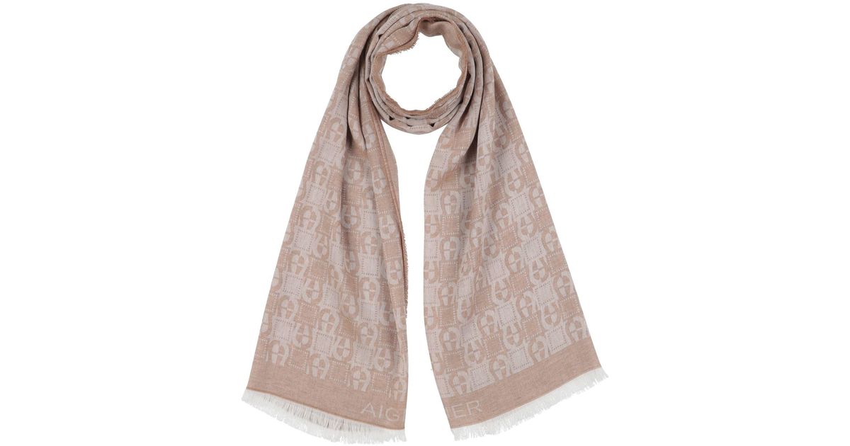 Aigner Scarf in Natural Lyst UK