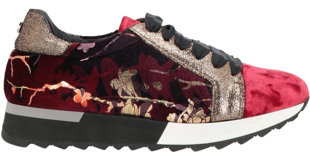 Obuca Pollini Pollini Sneakers Textile Fibers in Red | Lyst
