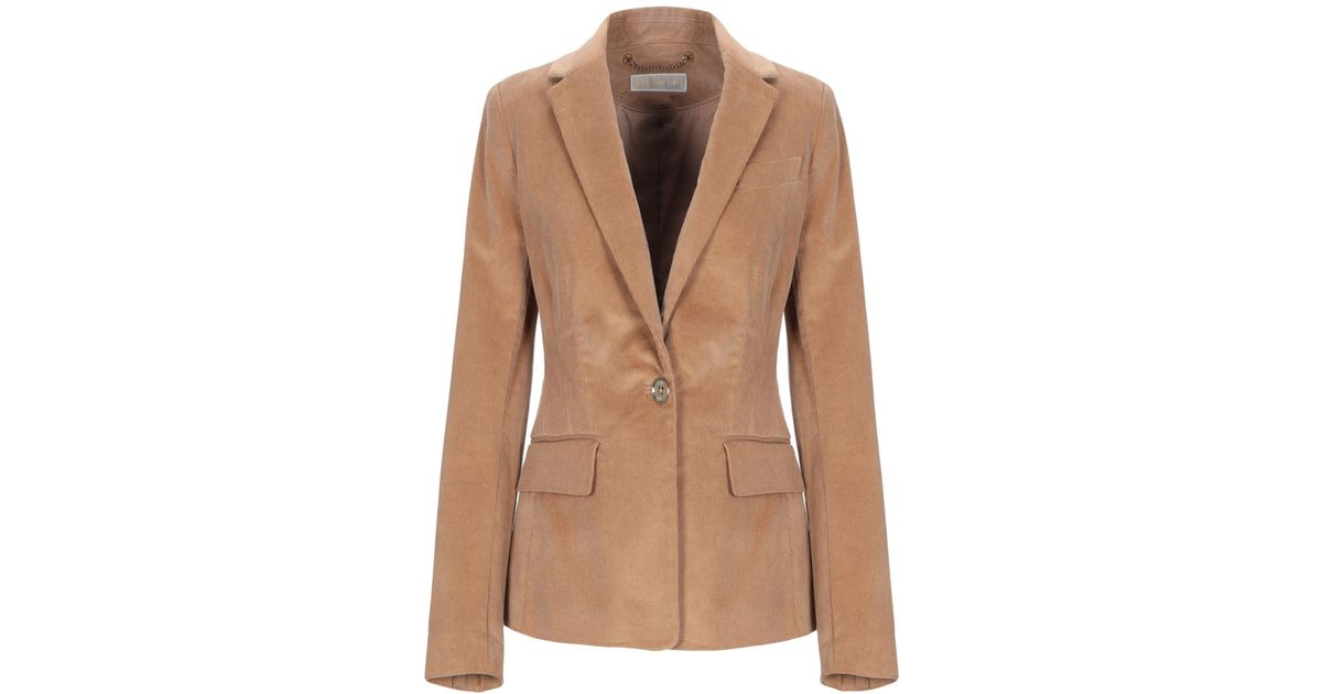 MICHAEL Michael Kors Velvet Blazer in Camel (Natural) Lyst