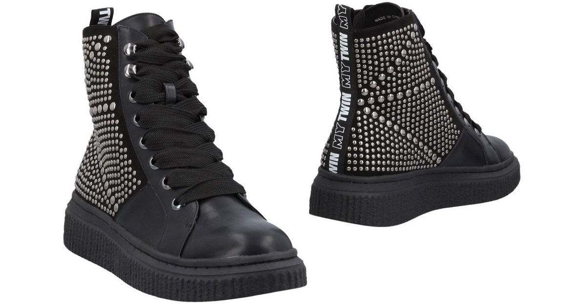 biker boots twin set