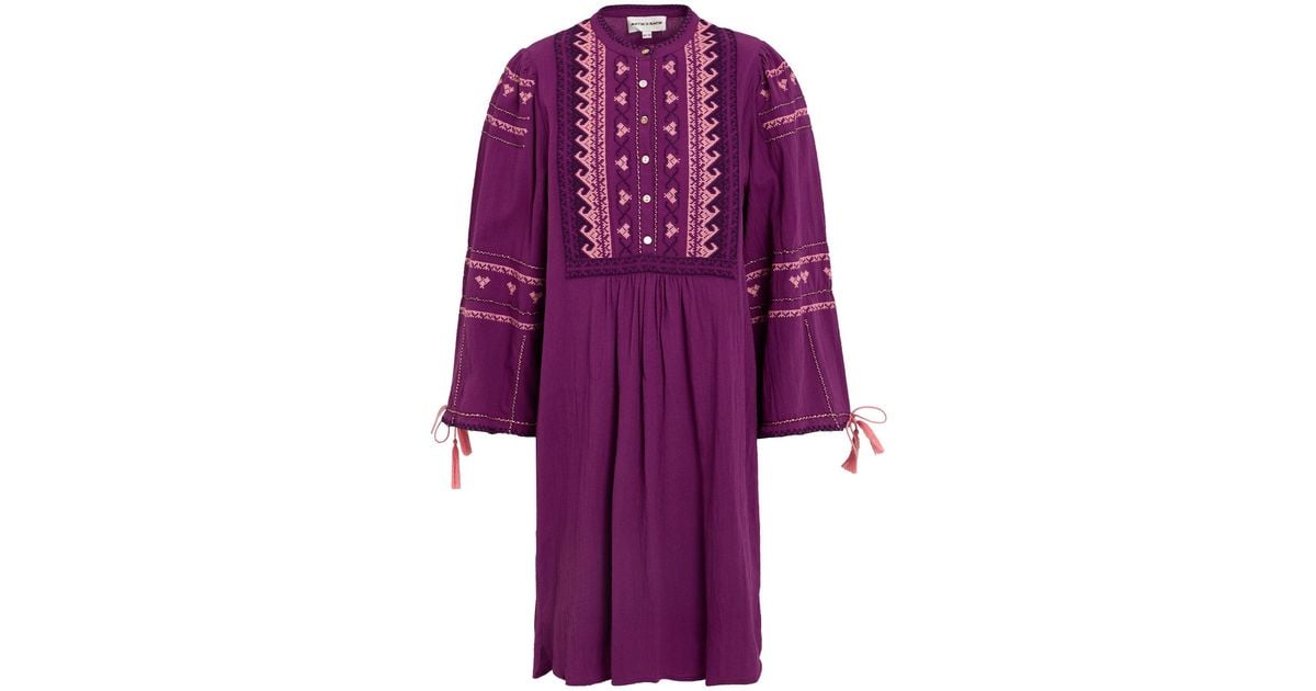 Antik Batik Mini Dress In Purple Lyst antik-batik-mini-dress-in-purple-lyst