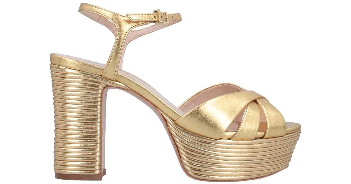 gold heels schutz