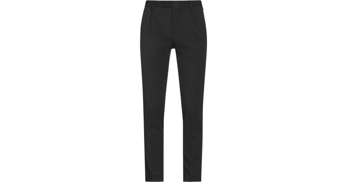 Grey Daniele Alessandrini Synthetic Pants in Black for Men | Lyst