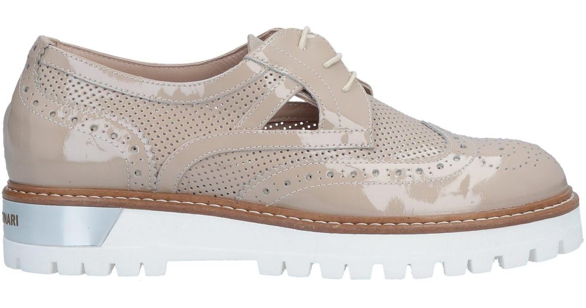 Loretta Pettinari Leather Lace-up Shoe in Light Brown (Brown) - Lyst