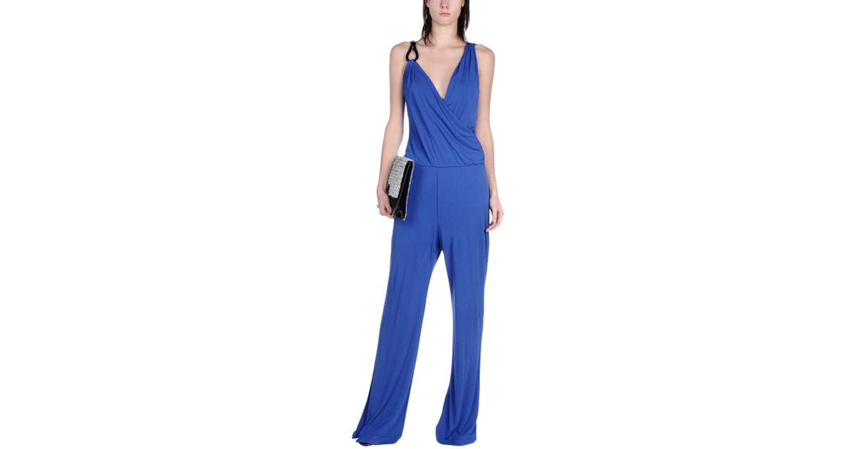 Clips Synthetic Jumpsuit in Blue - Lyst