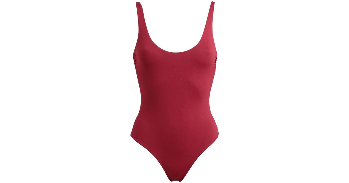 Fisico One-piece Swimsuit in Red | Lyst