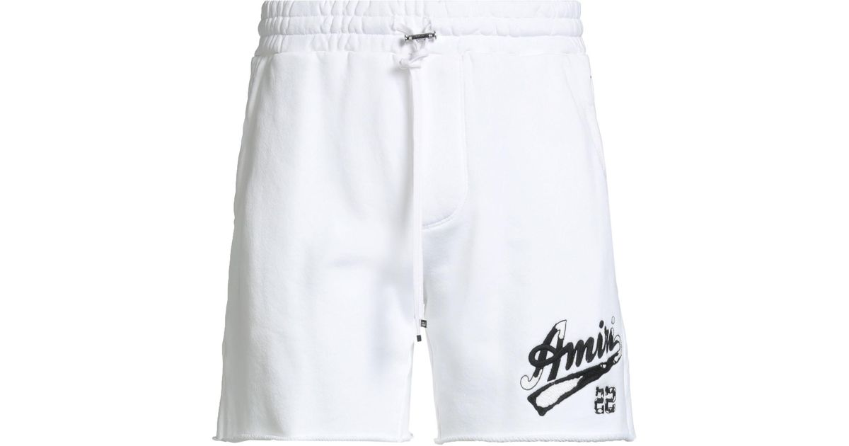 Amiri Shorts & Bermuda Shorts Cotton in White for Men | Lyst
