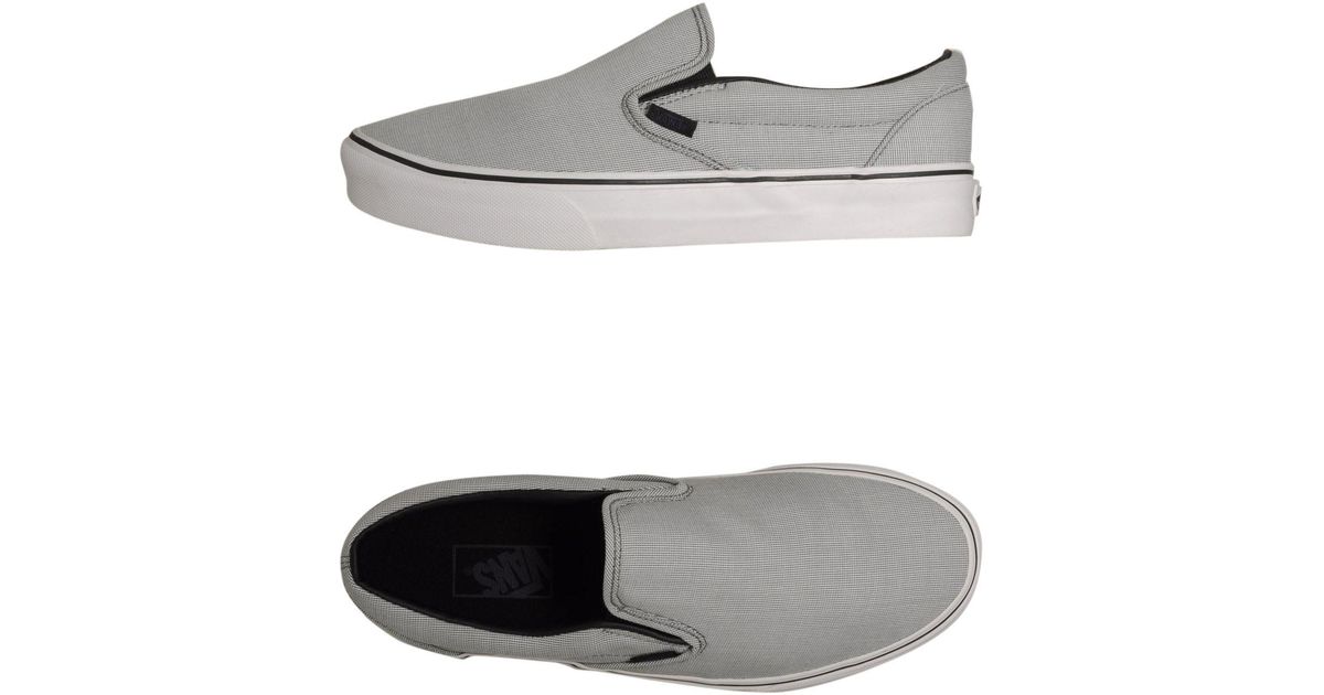 light grey slip on vans