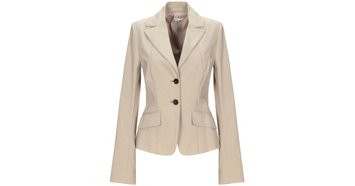 Pinko Synthetic Blazer in Beige (Natural) - Lyst