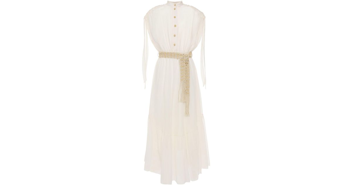 Zimmermann Long Dress in White Lyst