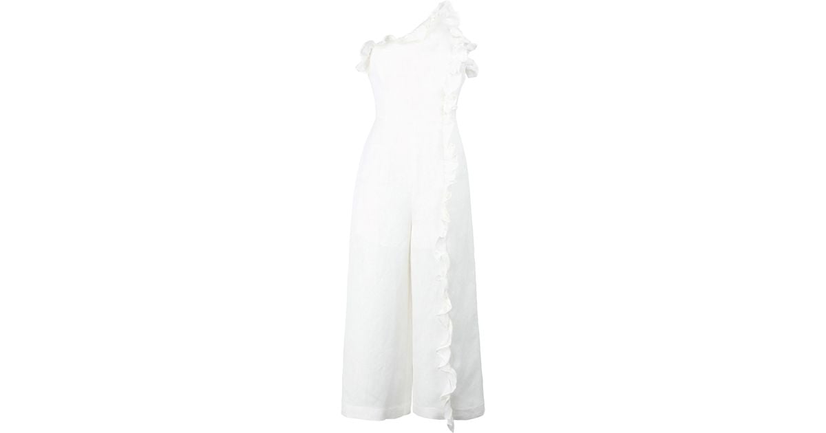 C/meo Collective Linen Jumpsuit in Ivory (White) - Lyst