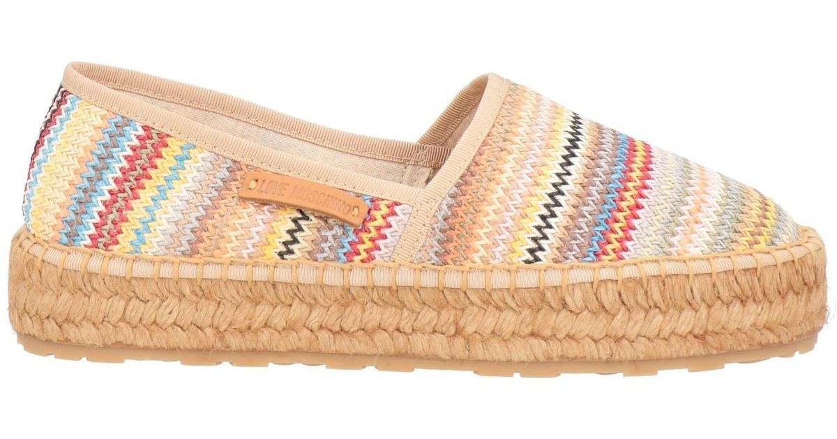 Love Moschino Espadrilles in Natural | Lyst