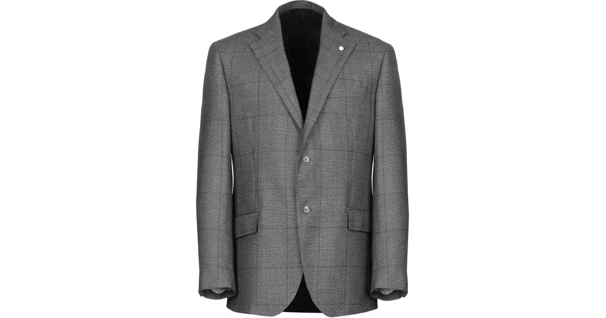 Luigi Bianchi Mantova Wool Blazer in Grey (Gray) for Men - Lyst