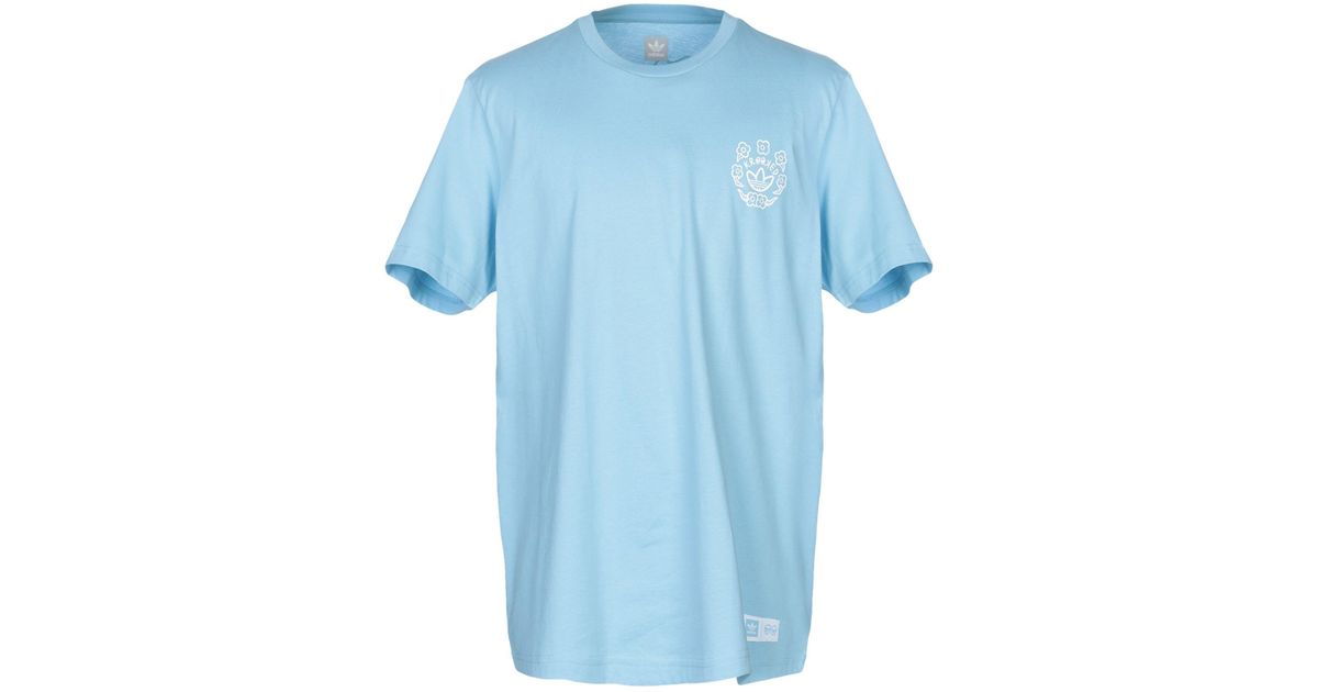 sky blue adidas t shirt