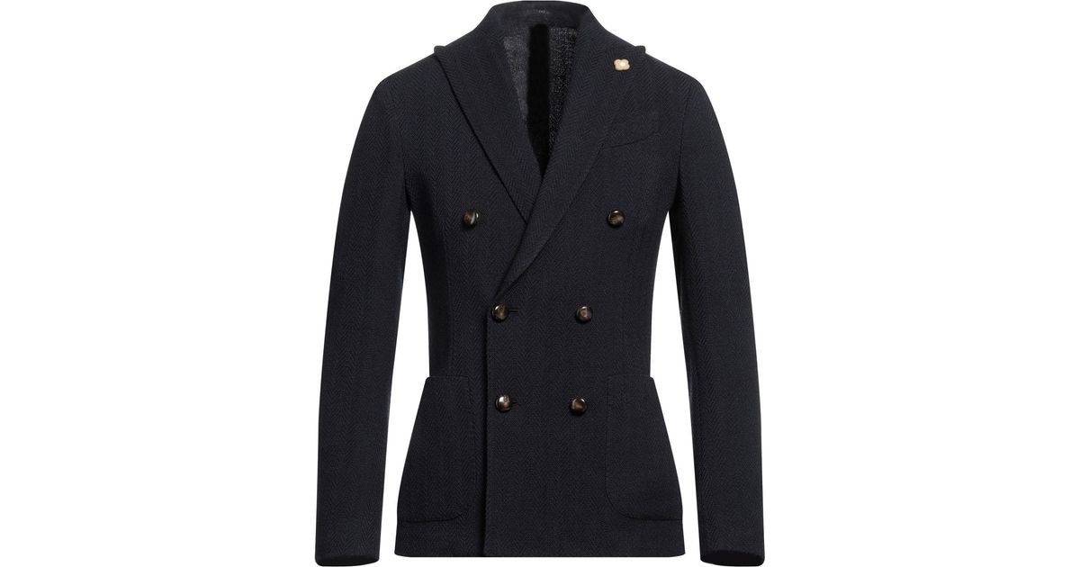 Lardini Suit Jacket in Blue for Men | Lyst