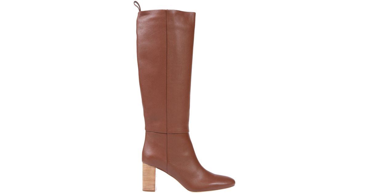 Jil Sander Navy Boots in Brown Lyst