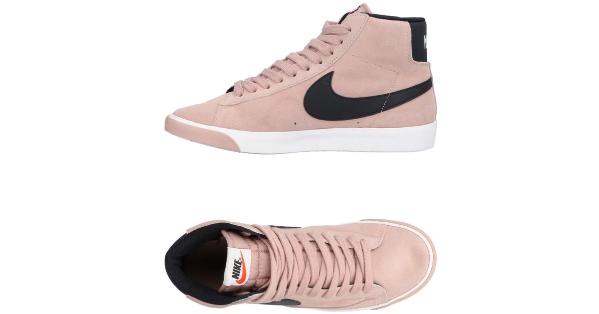 Nike Suede High-tops \u0026 Sneakers in Pink 