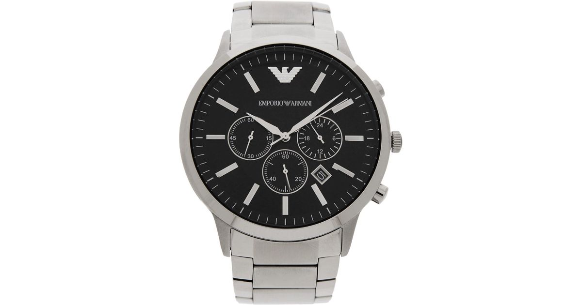 Lyst - Emporio Armani Wrist Watch in Black for Men