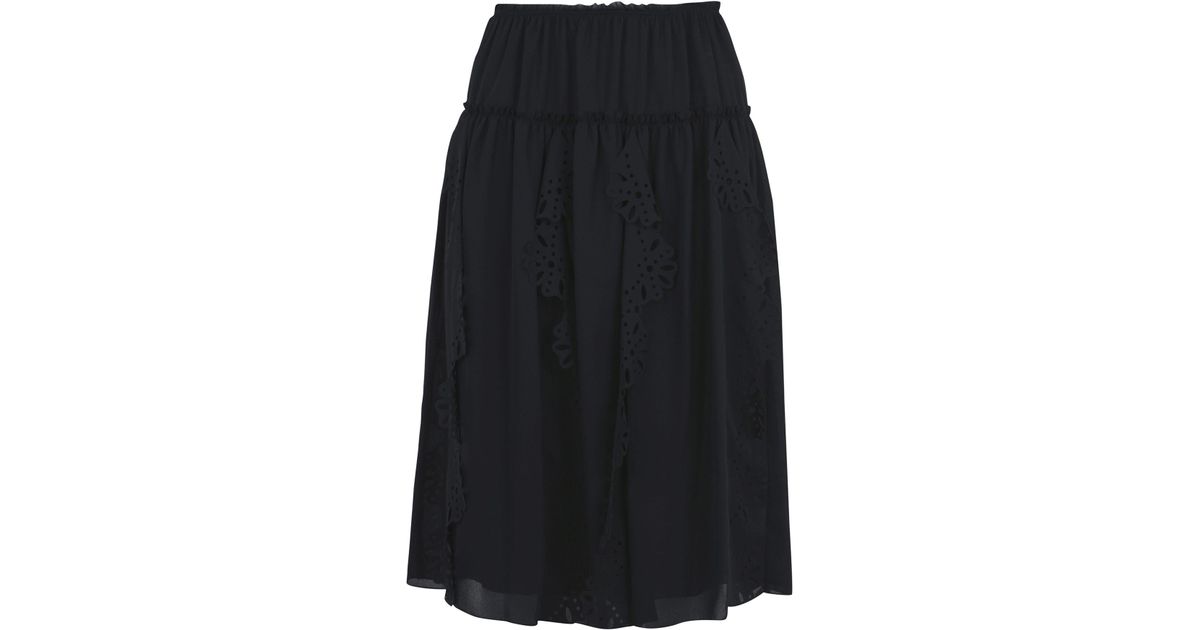 See By Chloé 3/4 Length Skirt in Black - Lyst