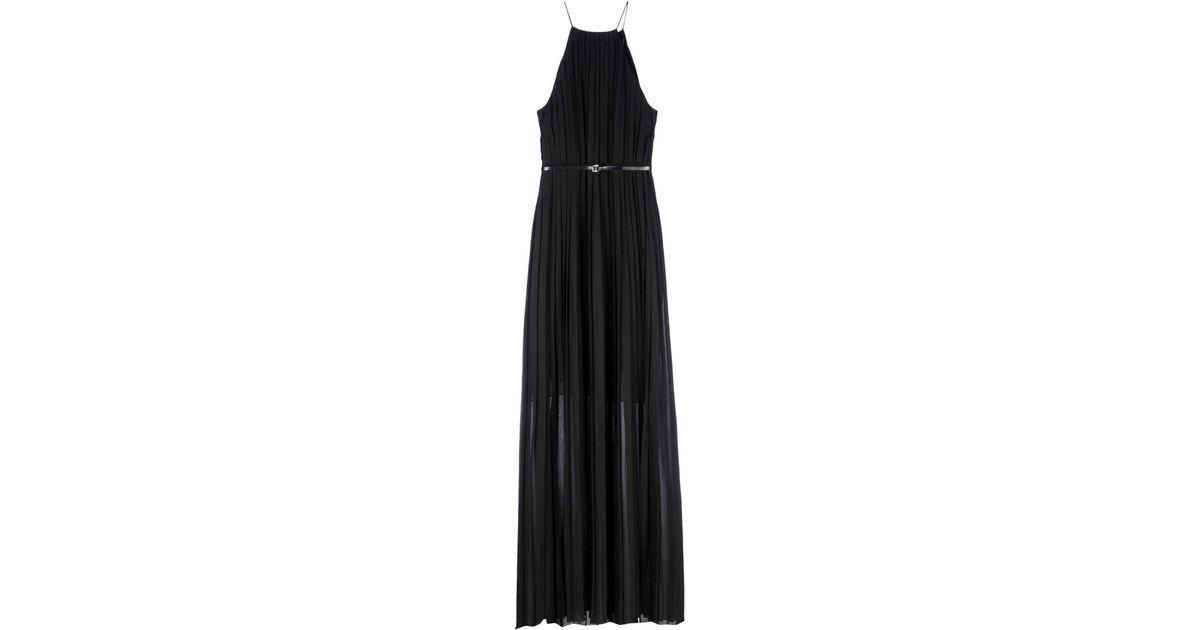 Michael Kors Synthetic Long Dress in Black - Lyst