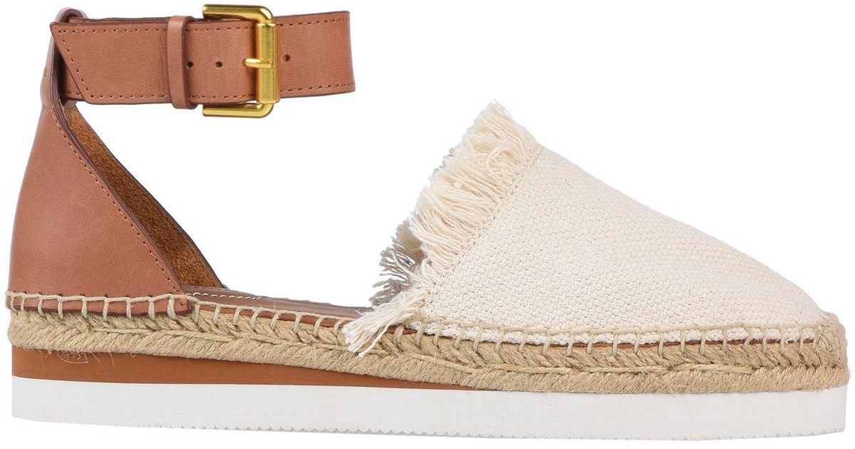 chloe leather espadrilles