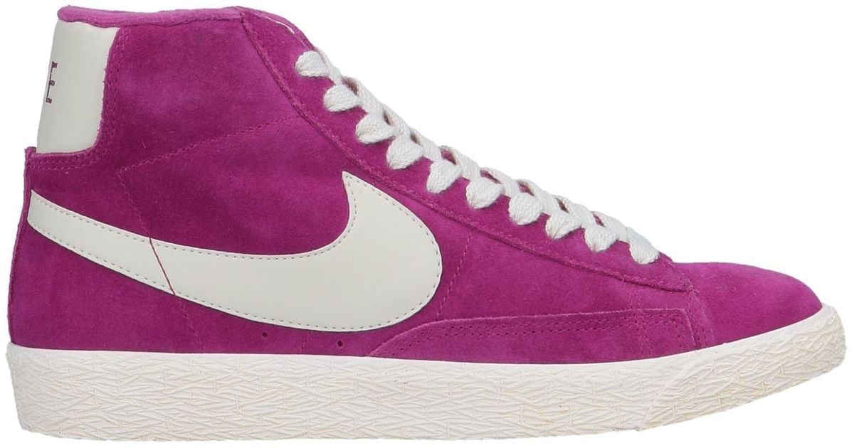 purple nike high tops