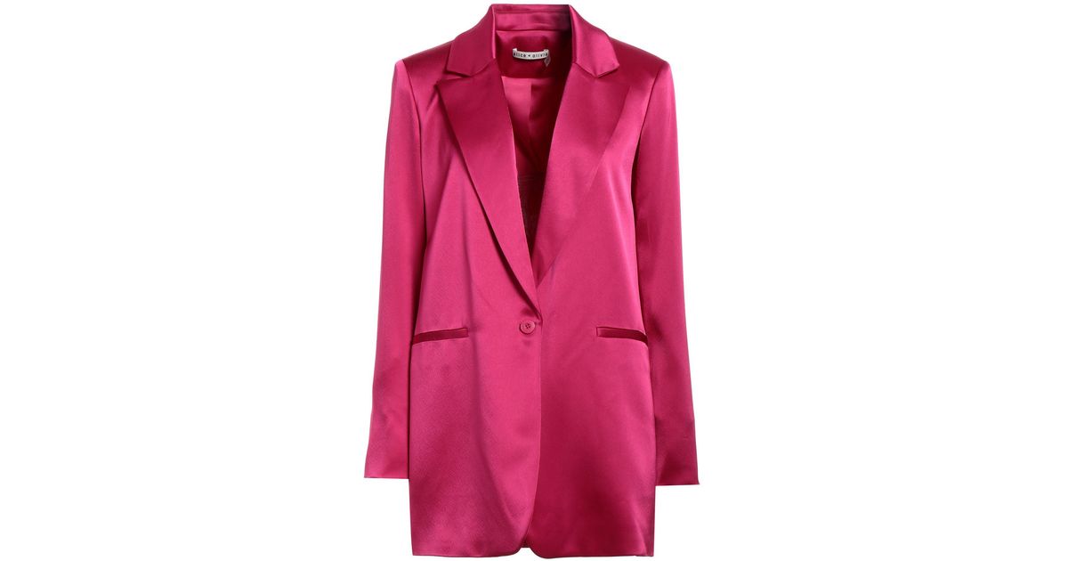 Alice + Olivia Suit Jacket in Pink | Lyst