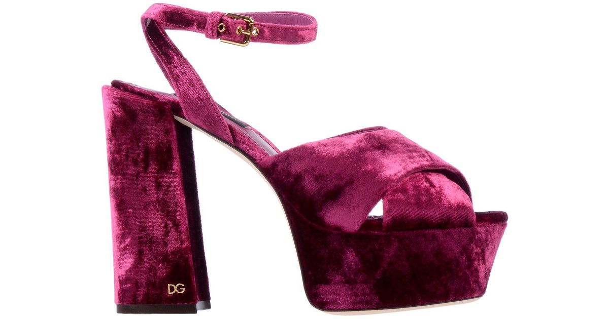 dolce and gabbana purple shoes