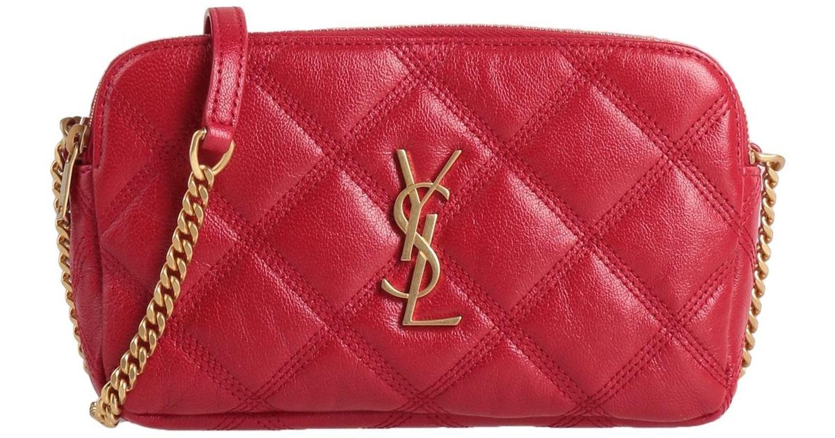 Saint Laurent Crossbody Bag in Red Lyst