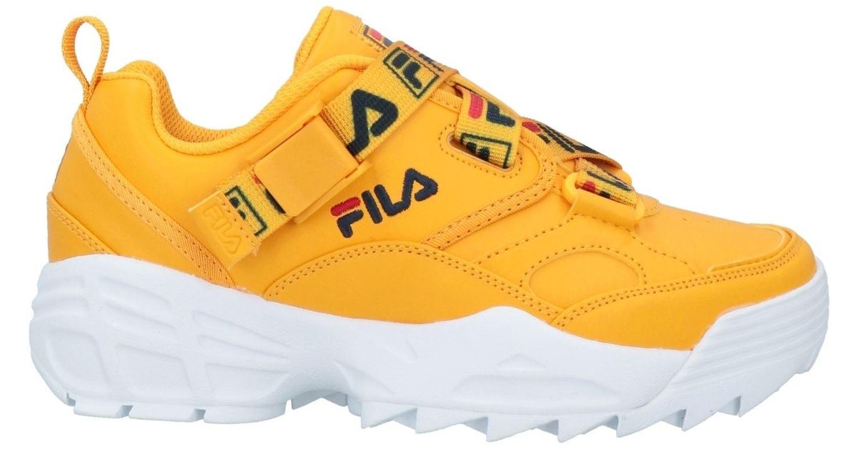 Fila Trainers in Yellow | Lyst