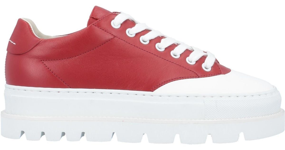 MM6 by Maison Martin Margiela Low-tops & Sneakers in Red - Lyst