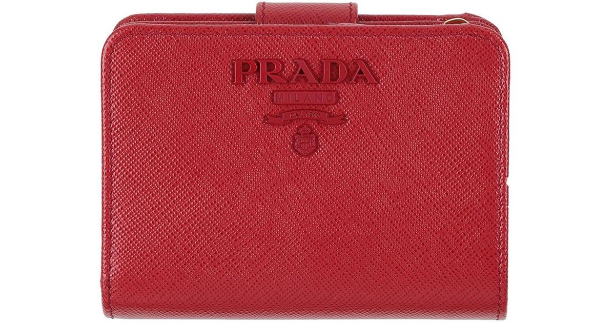 Prada Wallet in Red Lyst