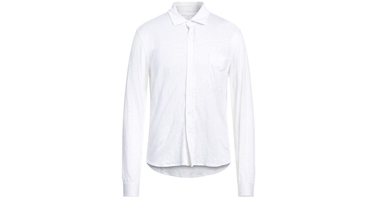 Majestic Filatures Shirt in White for Men | Lyst