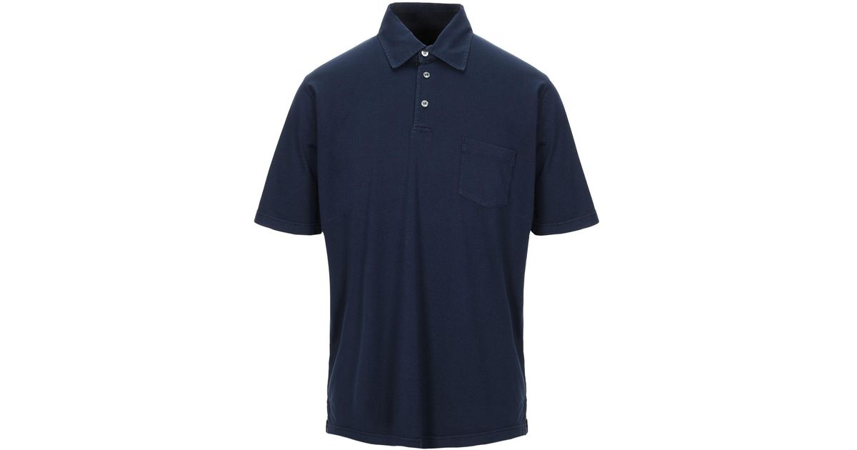 FRANCK NAMANI Cotton Polo Shirt in Dark Blue (Blue) for Men - Lyst