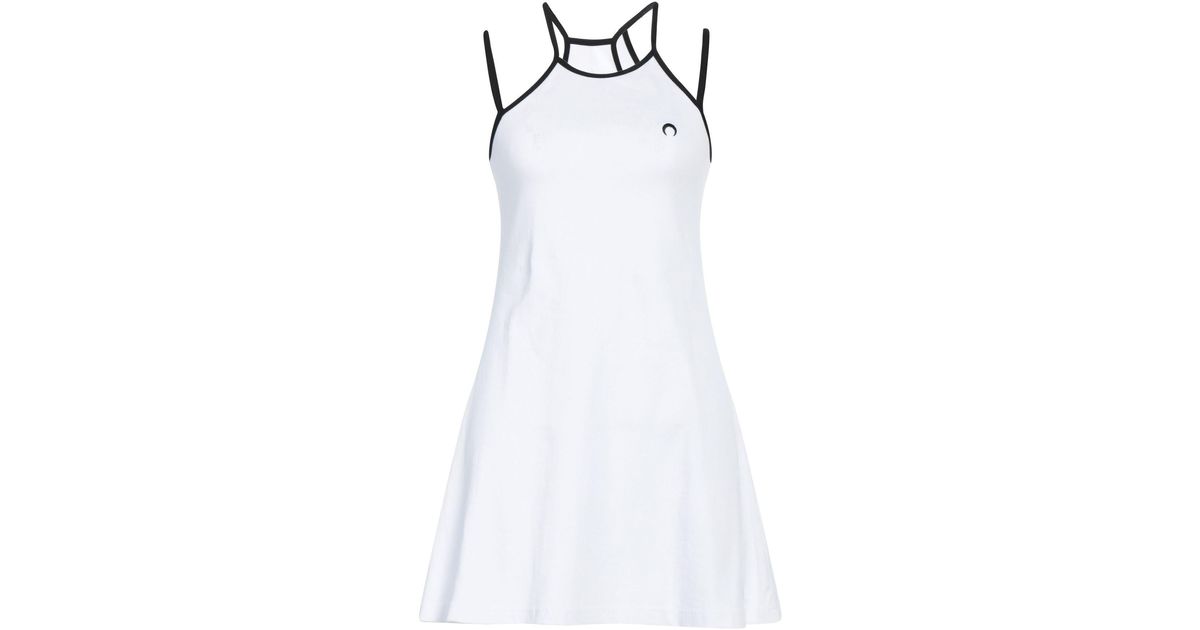 Marine Serre Mini Dress in White | Lyst