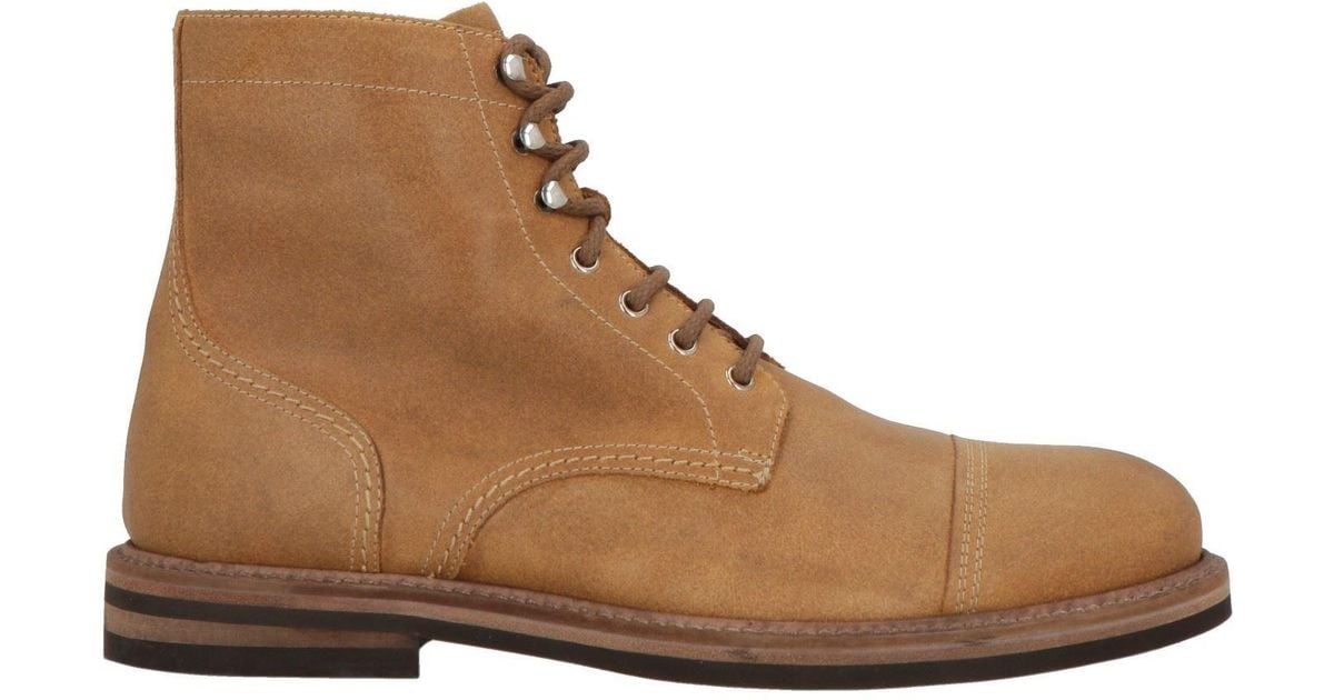 MICH SIMON Camel Ankle Boots Leather in Brown for Men Lyst UK