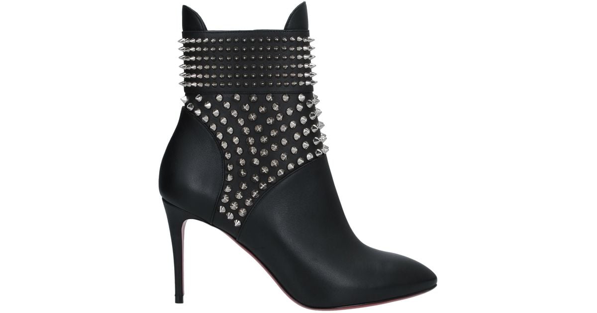 christian louboutin studded booties