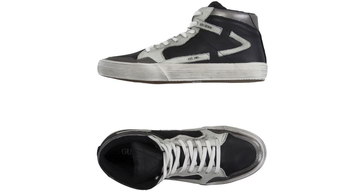 guess black high tops