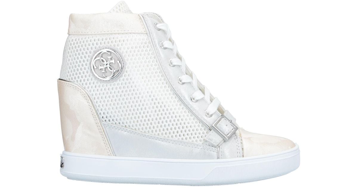 guess white sneakers women's