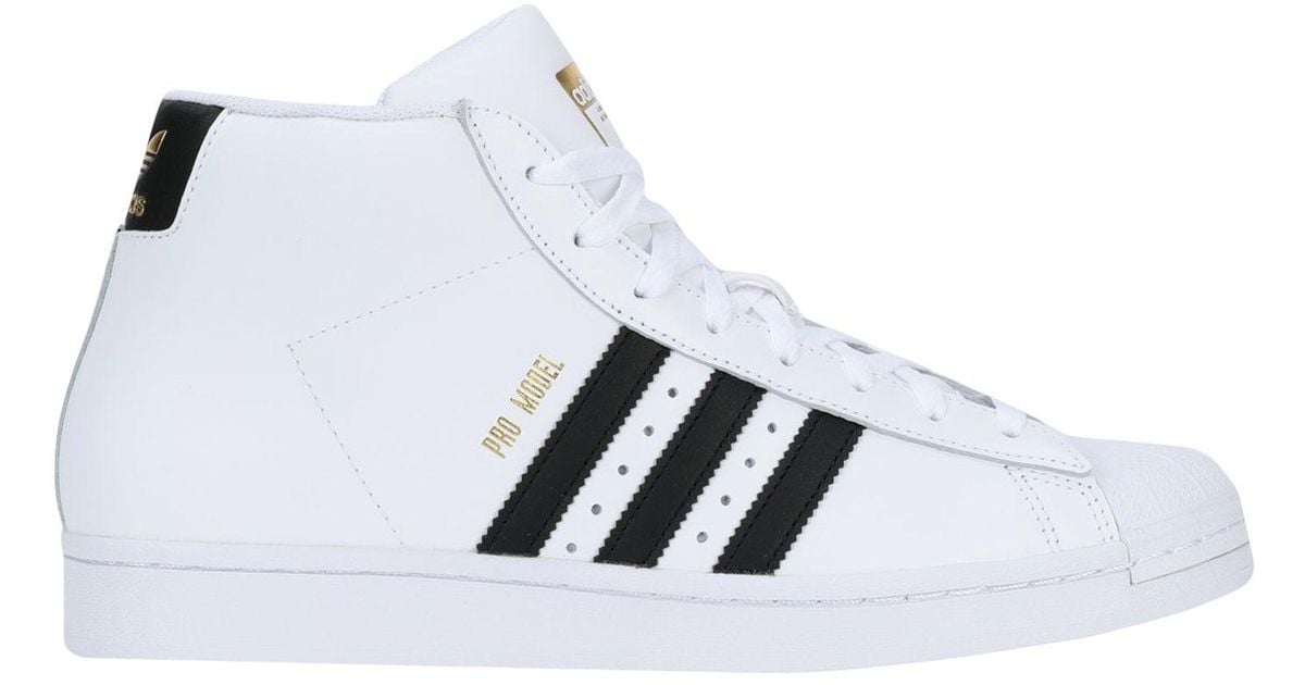 adidas Originals Leather High-tops & Sneakers in White for Men - Lyst