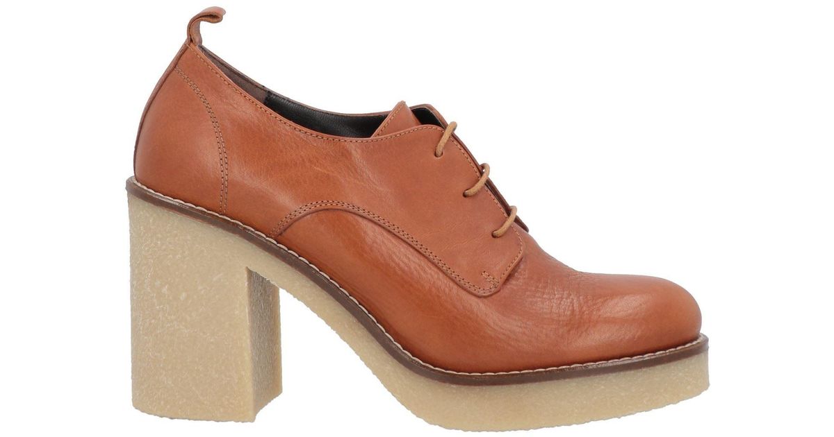 Laura Bellariva Lace-up Shoes in Brown | Lyst