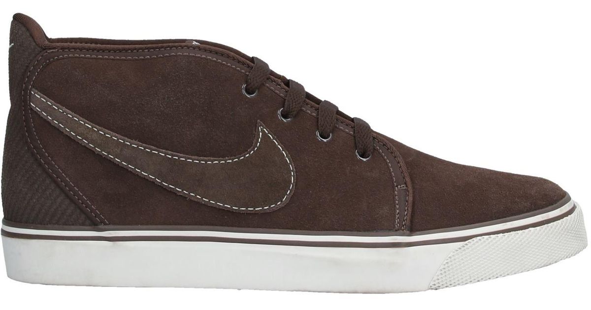 nike brown high cut