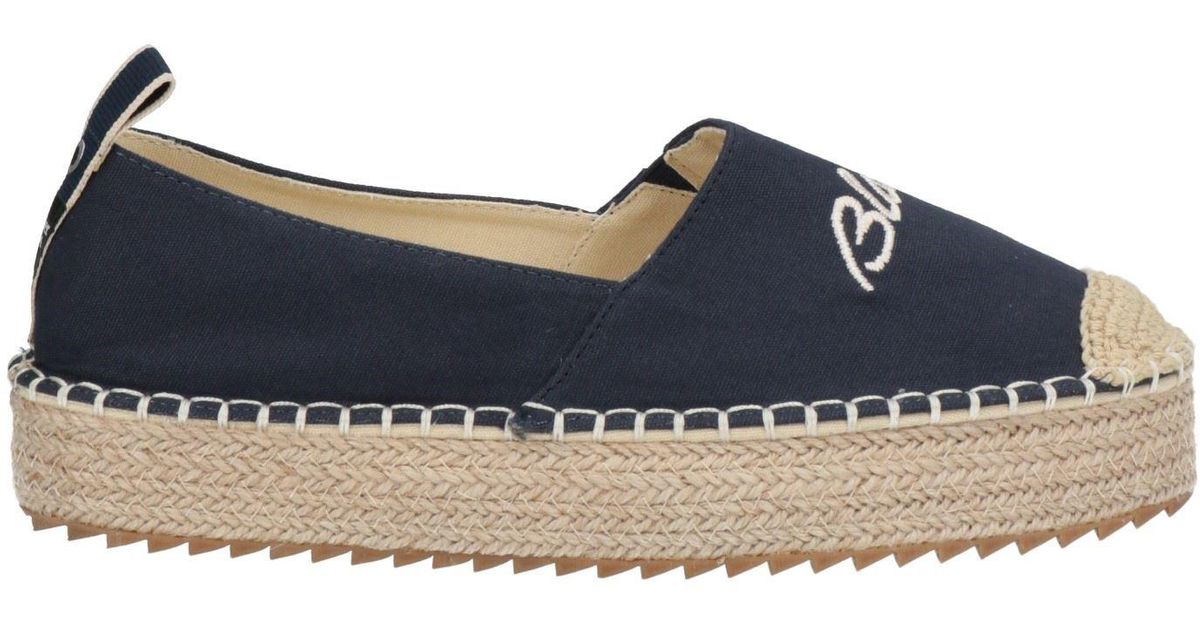 blauer espadrilles