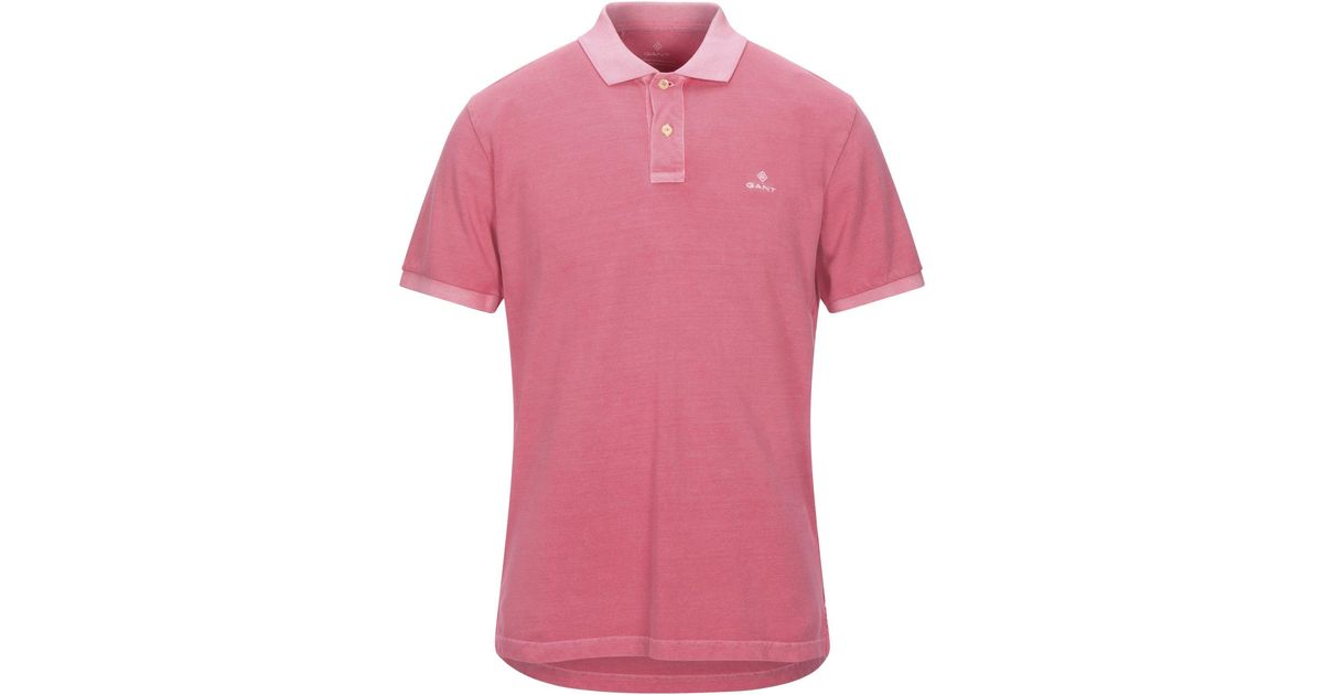 GANT Polo Shirt in Pastel Pink (Pink) for Men - Lyst