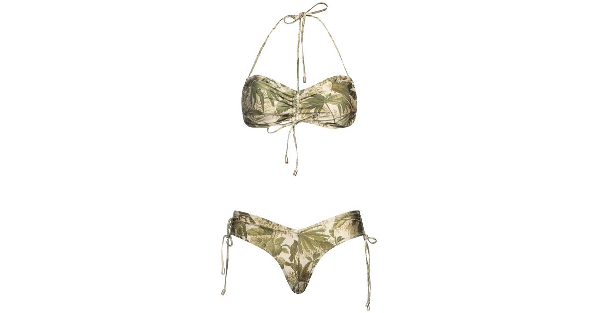 Zimmermann Bikini in Metallic Lyst