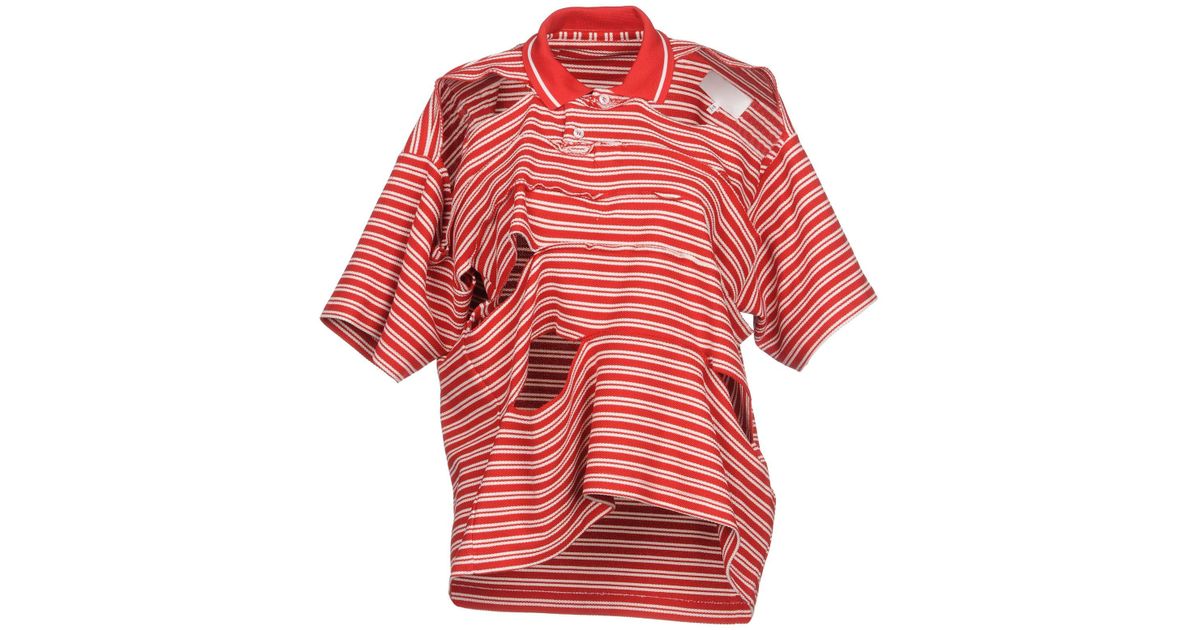maison margiela red shirt