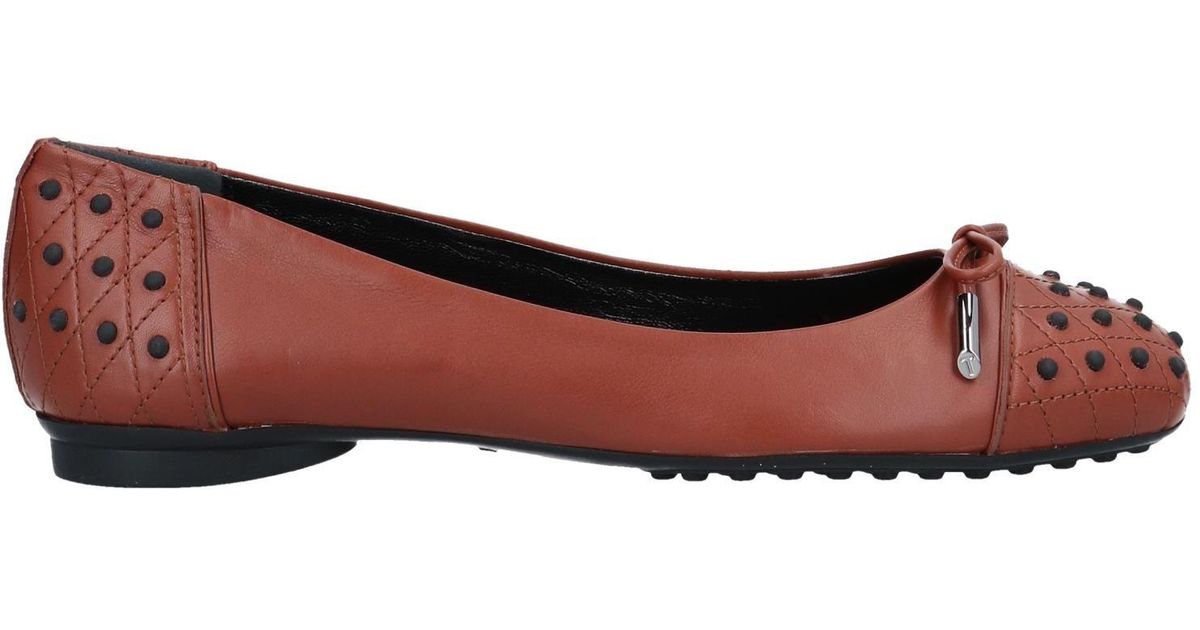 tod's leather ballet flats